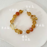 Golden Fad Citrine Crystal Bracelet