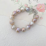 Fantasy Lilies Baroque Pearls Bracelet