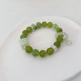 Autumn Crisp Serpentine Jade Bracelet