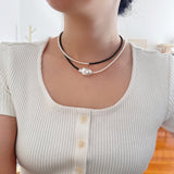 Noah Black Spinel Pearls Necklace