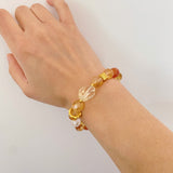 Golden Fad Citrine Crystal Bracelet