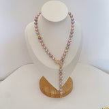 Purple Leaf Pearls Necklace