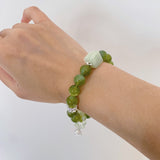 Autumn Crisp Serpentine Jade Bracelet