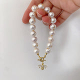 Gold Baroque Pearls Bracelet