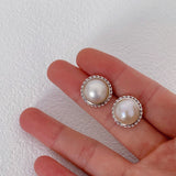 S925 Mabe Pearls Earring