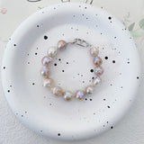 Fantasy Lilies Baroque Pearls Bracelet