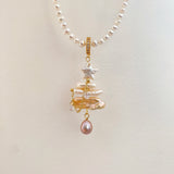 Christmas Tree Baroque Pearls Pendant