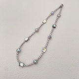 Cat Grey Pearls Necklace