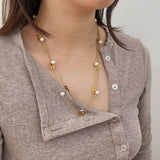 Long Starry Baroque Pearls Necklace