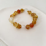 Golden Fad Citrine Crystal Bracelet