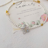 Blossom Flower Pearls Necklace