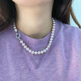 Duo Pink Pearls Necklace