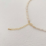 Irregular Golden Pearls Necklace