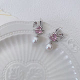 Pink Bunny Baroque Pearls Earring