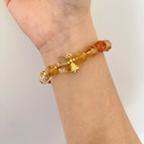 Golden Fad Citrine Crystal Bracelet