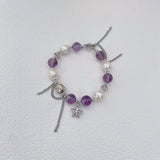 Ametrine / Amethyst Baroque Pearls Bracelet