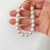 Creamy Pink Baroque Pearl Bracelet