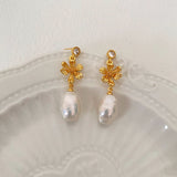 Flower Baroque Pearls Earring