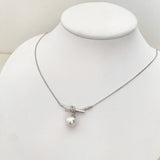 Tiff knot Pearl S925 Necklace