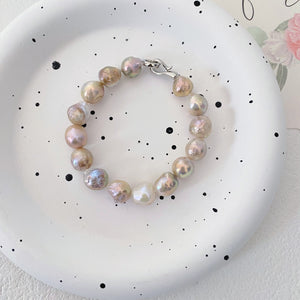 Fantasy Lilies Baroque Pearls Bracelet