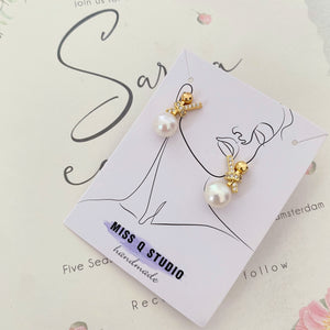 Bow Pearls Earrings