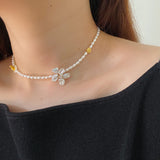 Blossom Flower Pearls Necklace