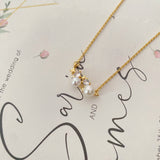 Stars Pearls Necklace