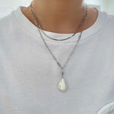 Pearls Double Layered Chain Necklace