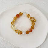 Golden Fad Citrine Crystal Bracelet