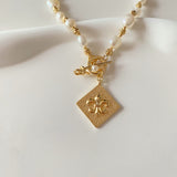 Chrome Hearts Style Pearls Necklace