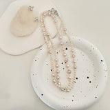 Signature Long Chain Pearls Necklaces