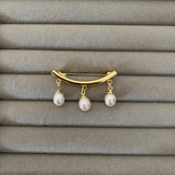 3 Pearls Brooch