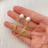 Bowknot Baroque Pearls Earring