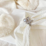 Bow Gray Pearls Ring