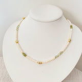 Spring Green Pearls Necklace