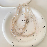 Signature Long Chain Pearls Necklaces