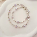 Gray Starry Pearls Necklace