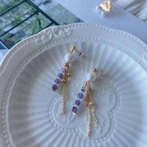 Wisteria Baroque Pearl Earrings