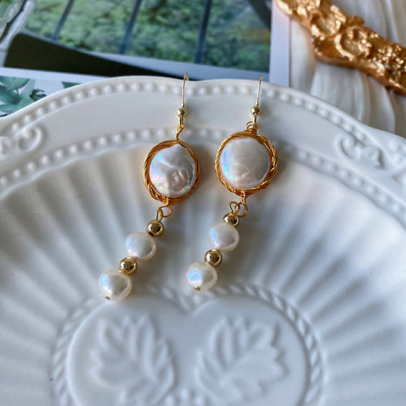 Nest Baroque Pearl Earrings