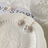 Hydrangea Pearls Earrings