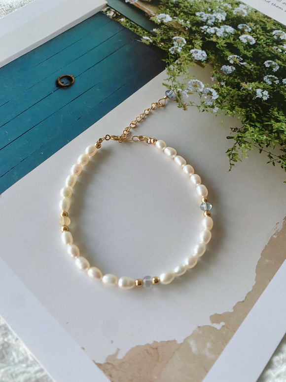 Fluorite Pearls Bracelets
