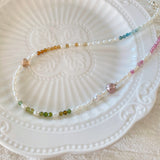 Rainbow Pearls Necklaces