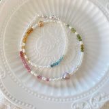 Rainbow Pearls Necklaces