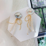 Jellyfish Baroque Pearls Earrings - Gold