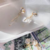 Jellyfish Baroque Pearls Earrings - Silver