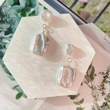 Baroque Square Pearls Earrings