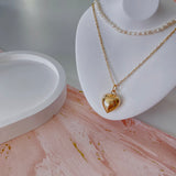 LOVE Heart 2 Layers Pearls Necklaces