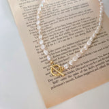 2 Ways Baroque Pearls Necklaces - White