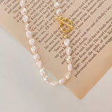 2 Ways Baroque Pearls Necklaces - White