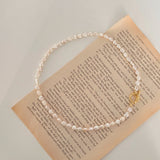 2 Ways Baroque Pearls Necklaces - White